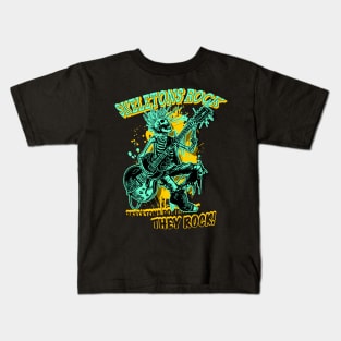 Skeleton Rock 91005 Kids T-Shirt